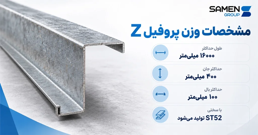 وزن پروفیل z چقدر است؟ 2 مشخصات وزن پروفیل z