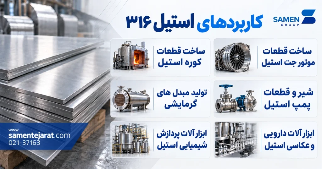 ورق استیل 316 ال چیست و چه کاربردی دارد؟ 4 کاربرد های استیل ۳۱۶