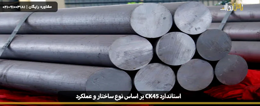 فولاد استاندارد ck45 بر اساس نوع ساختار و عملکرد
