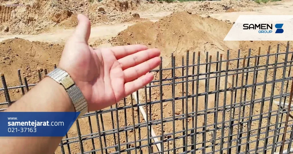 مهار دیوار با میلگرد بستر
