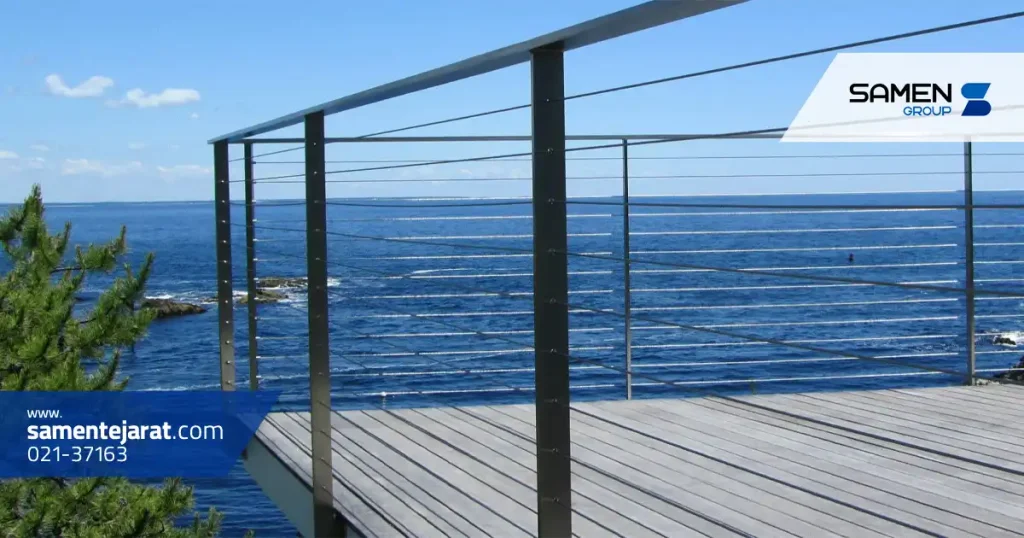 نحوه نصب نرده استیل کابلی