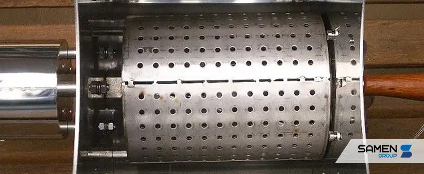 درام استیل دستگاه رست قهوه