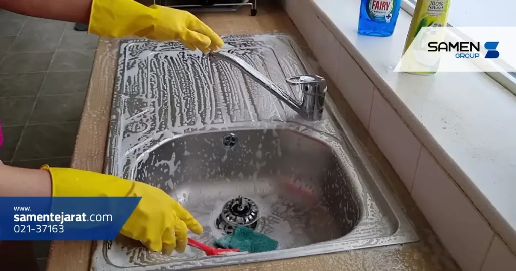 چگونه خط و خش روی سینک را از بین ببریم؟