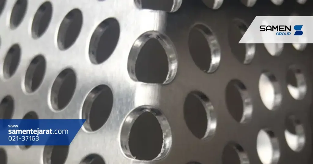 فرآیند تولید و استفاده از ورق پانچ استیل 7 فرآیند تولید ورق پانچ استیل