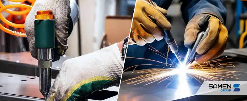 تفاوت بین جوشکاری و پرچ کردن