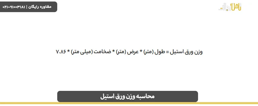 روش محاسبه وزن ورق استیل 